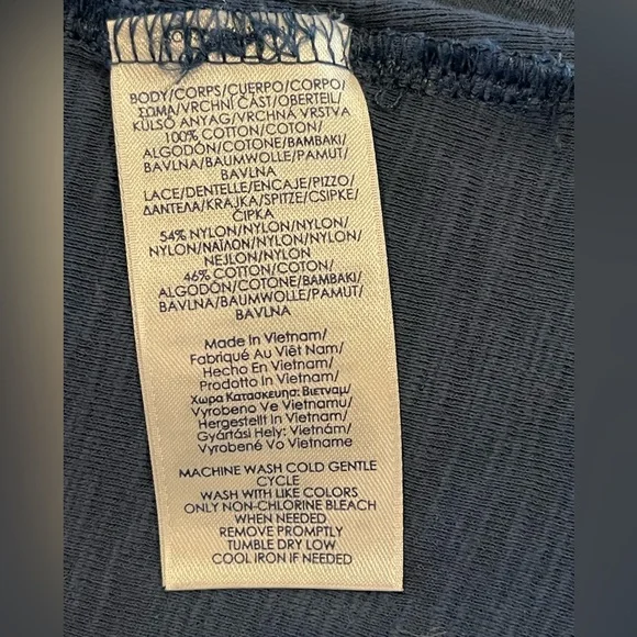 Chaps ladies, short sleeve, Henley style tee - Picture 6 of 6